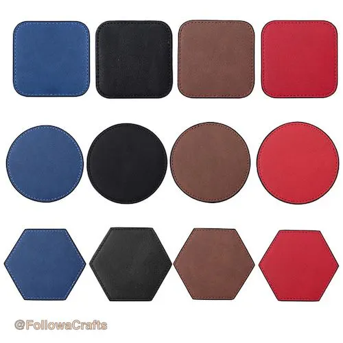 Hexagon Coaster Set Leather